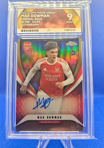 Max dowman auto topps - auto,
