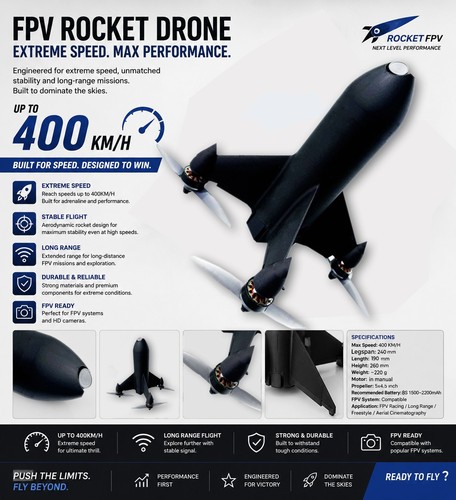 Telaio drone fpv - fpv, stampato